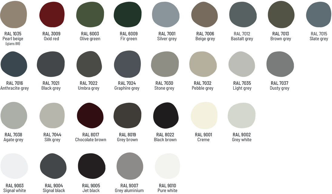 All standard RAL outside color options.png